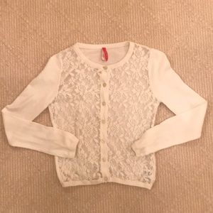 Girls Lace Cardigan